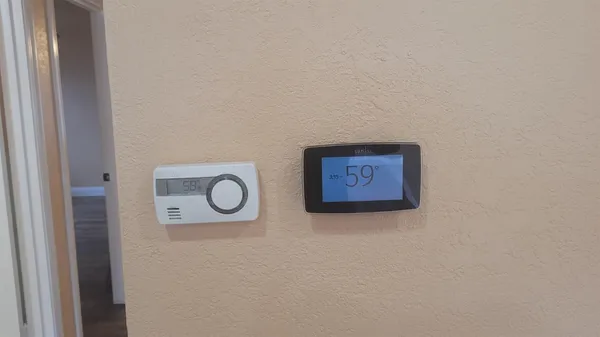 a view of a hallway with closet