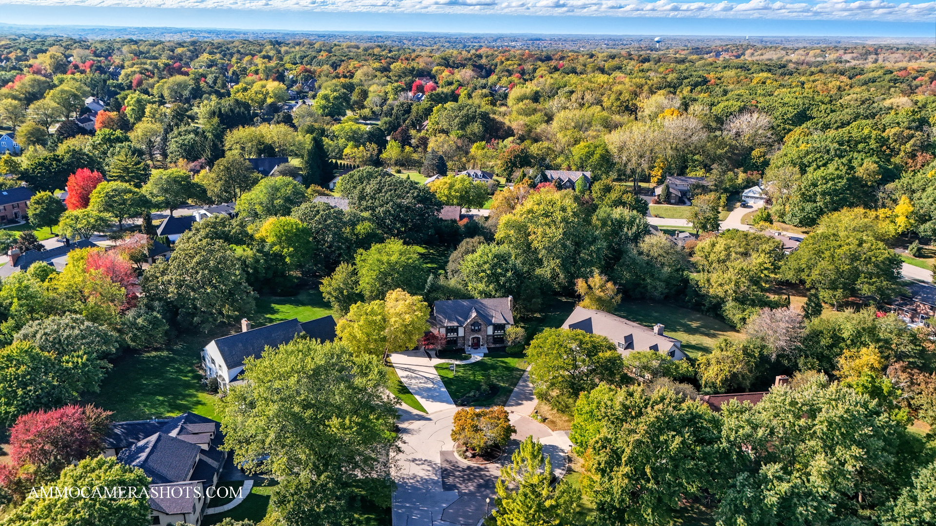 12 Highgate Court St. Charles, IL 60174 - Photo 52 of 60 an aerial view of a house with a yard and garden