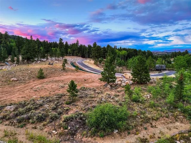 a view of a outdoor space with mountain view
