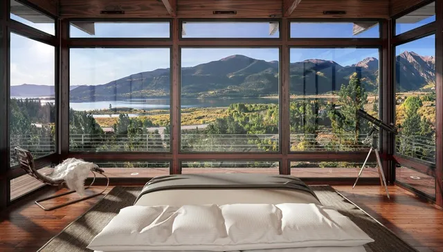 a view of outdoor space and mountain view