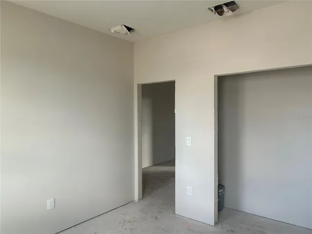 a view of an empty room