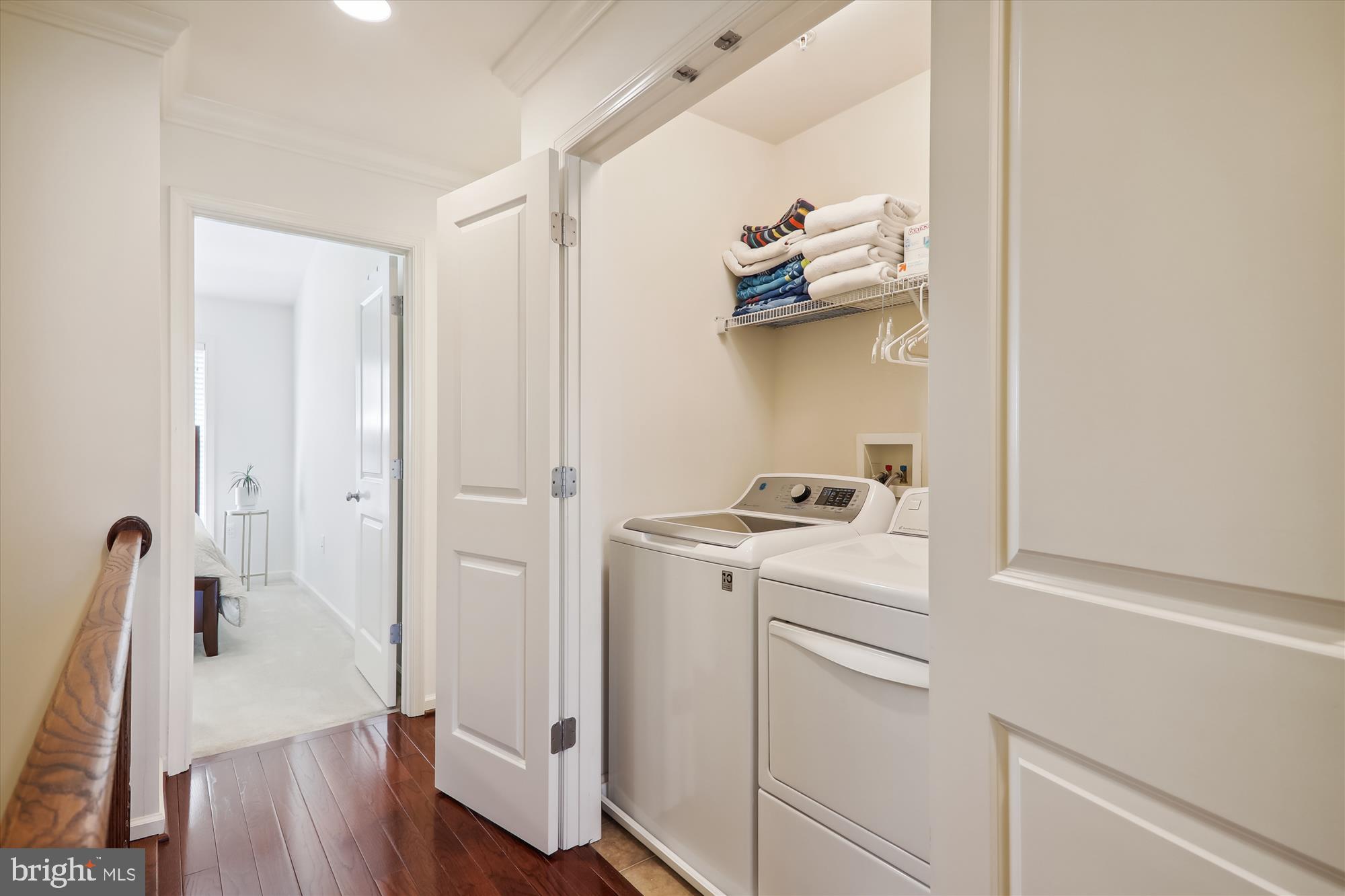 1609 Poplar Run Drive Silver Spring, MD 20906 - Photo 50 of 71 a view of storage and utility room with wooden floor