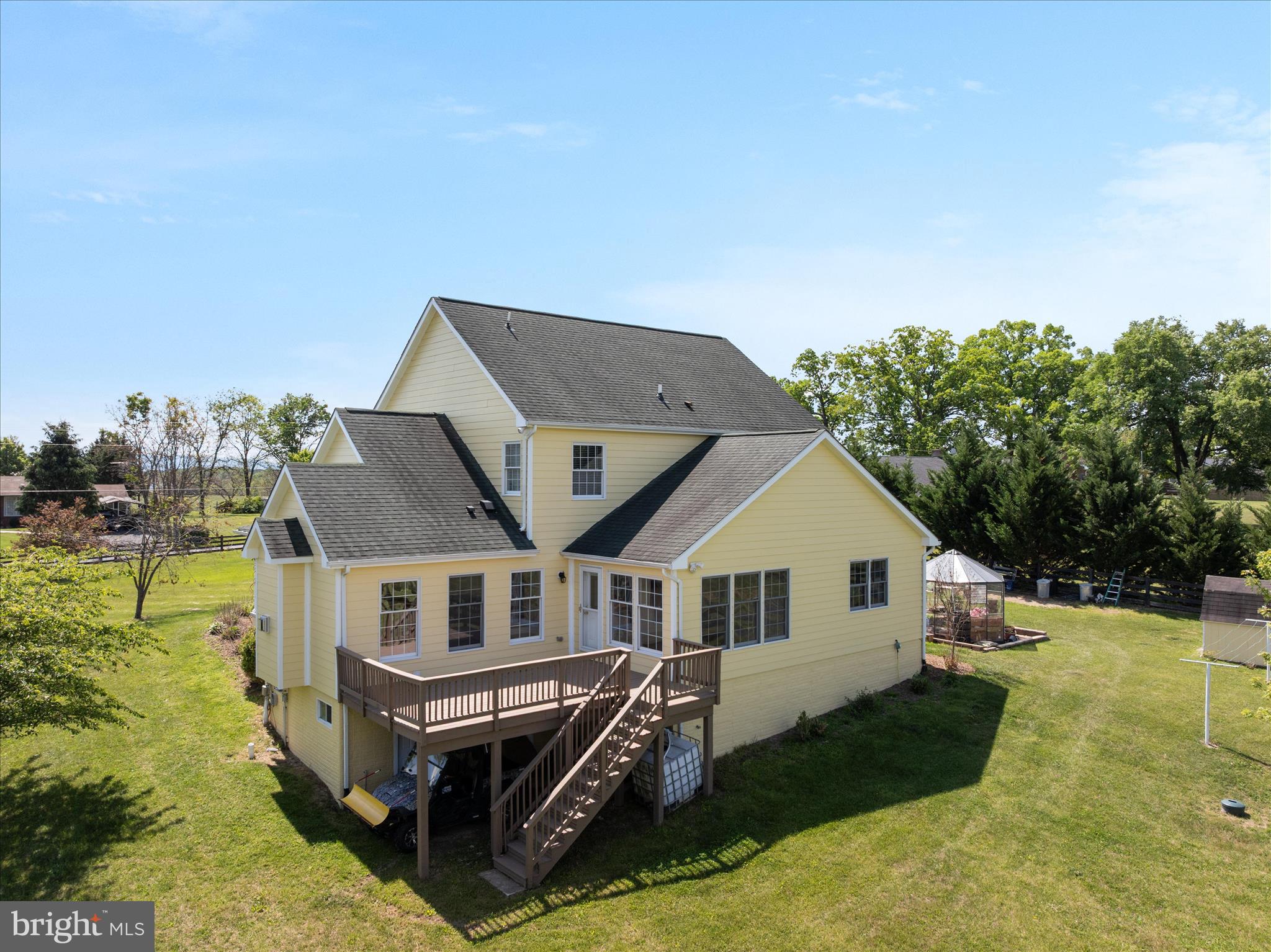 1200 Salem Church Road Stephens City, VA 22655 - Photo 60 of 69 a aerial view of a house next to a big yard and large trees