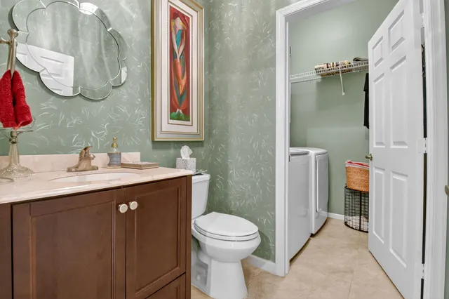 a view of a yard with a large trees