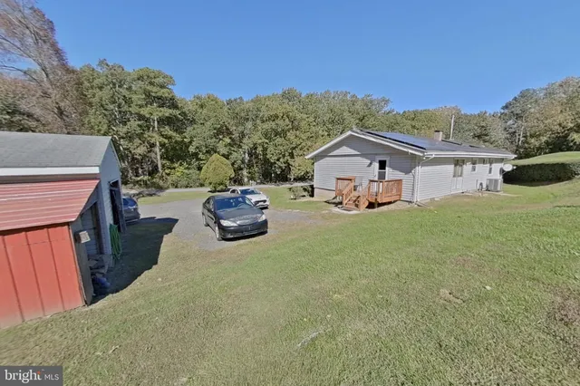 a house view with a garden space
