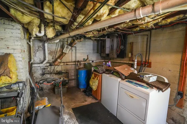 a view of storage and utility room