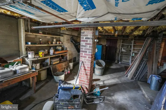 a view of storage and utility room