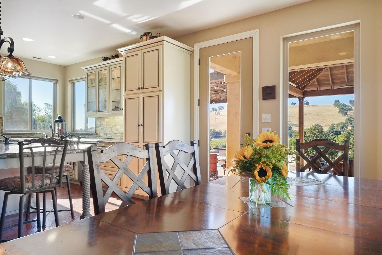 11195 Vintage Road Ione, CA 95640 - Photo 26 of 92 a view of a dining room with furniture window and outside view