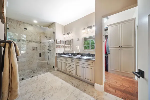 a view of a kitchen with a sink