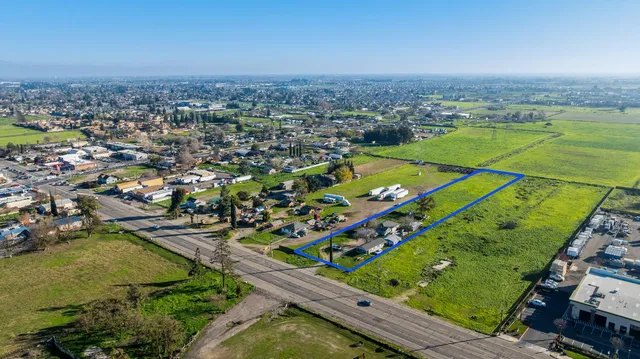 an aerial view of a city