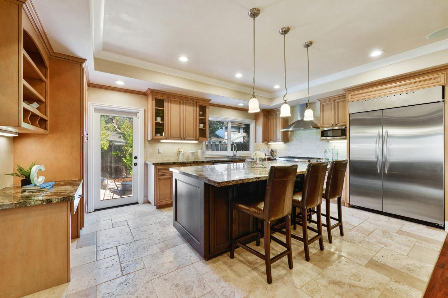 117 Worcester Loop Los Gatos, CA 95030 - Photo 2 of 47 a kitchen with stainless steel appliances granite countertop a sink a stove a refrigerator and island