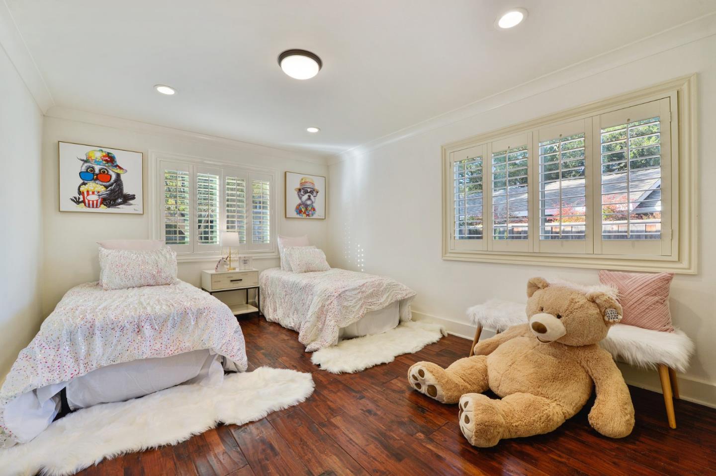 117 Worcester Loop Los Gatos, CA 95030 - Photo 33 of 47 a bedroom with two beds and a large window