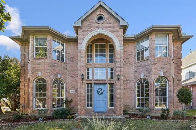 front view of a house with a door