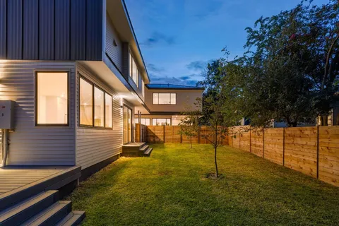 a view of an outdoor space and deck