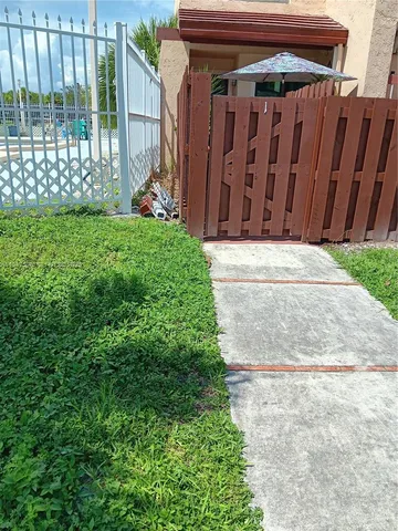 a view of small yard