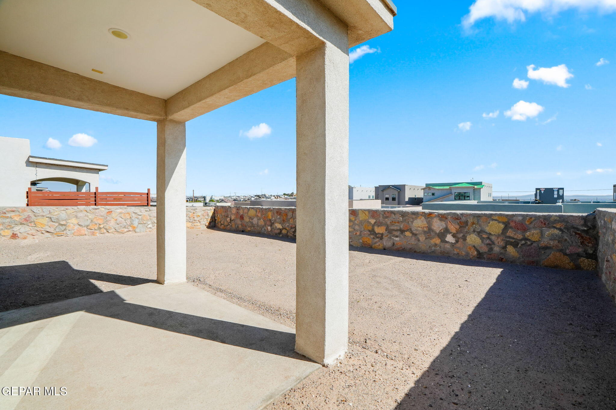 13070 Beccles Street El Paso, TX 79928 - Photo 31 of 43 a balcony with view of living room