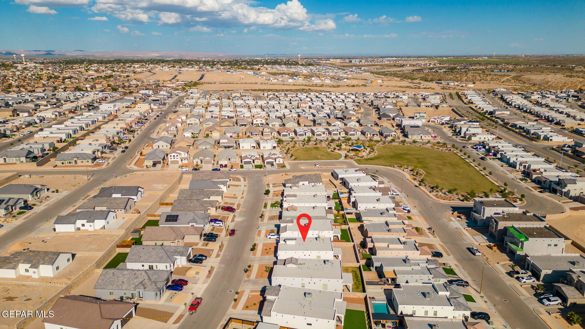 13070 Beccles Street El Paso, TX 79928 - Photo 43 of 43 an aerial view of residential building and ocean