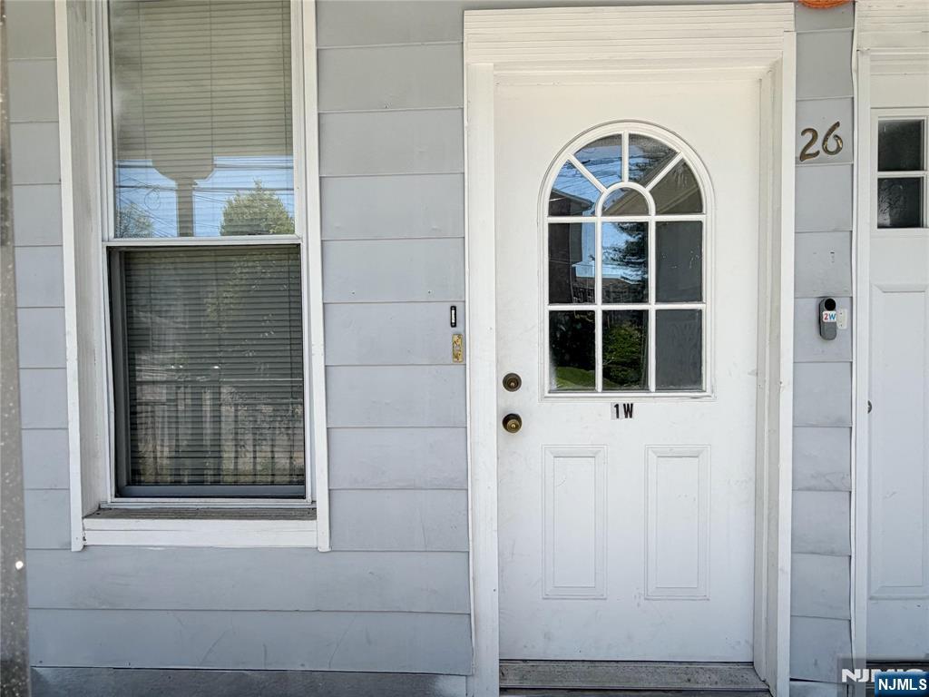 a view of front door