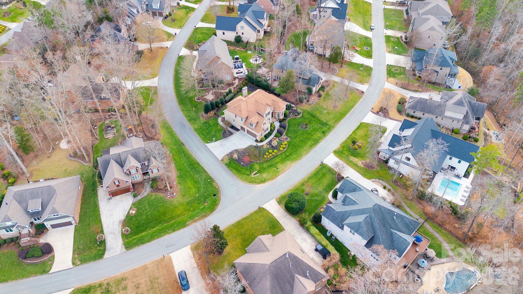 7778 Burning Ridge Drive Stanley, NC 28164 - Photo 45 of 48 an aerial view of a house