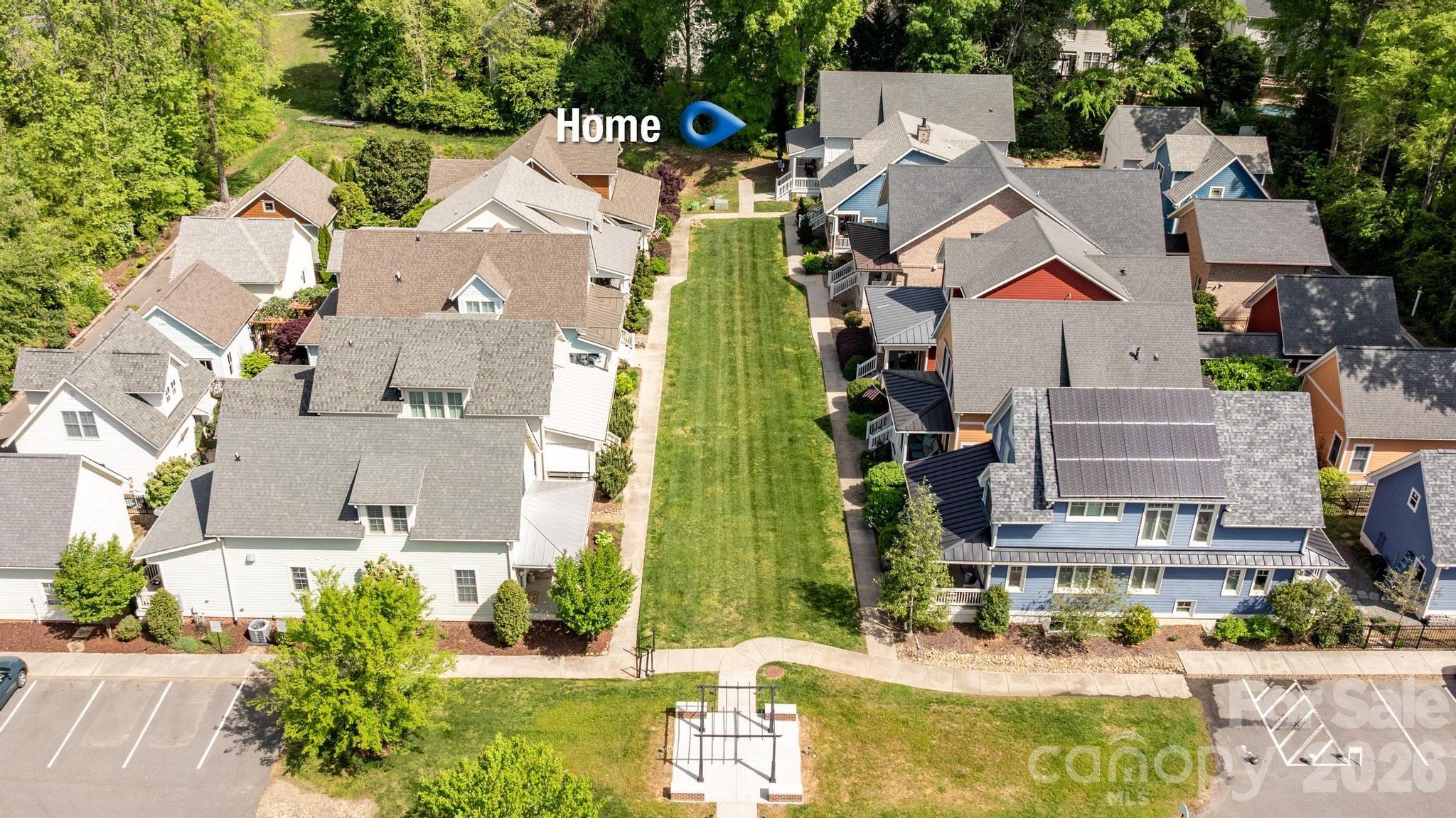 735 Emma Claire Lane Davidson, NC 28036 - Photo 41 of 48 an aerial view of residential houses with outdoor space and street view