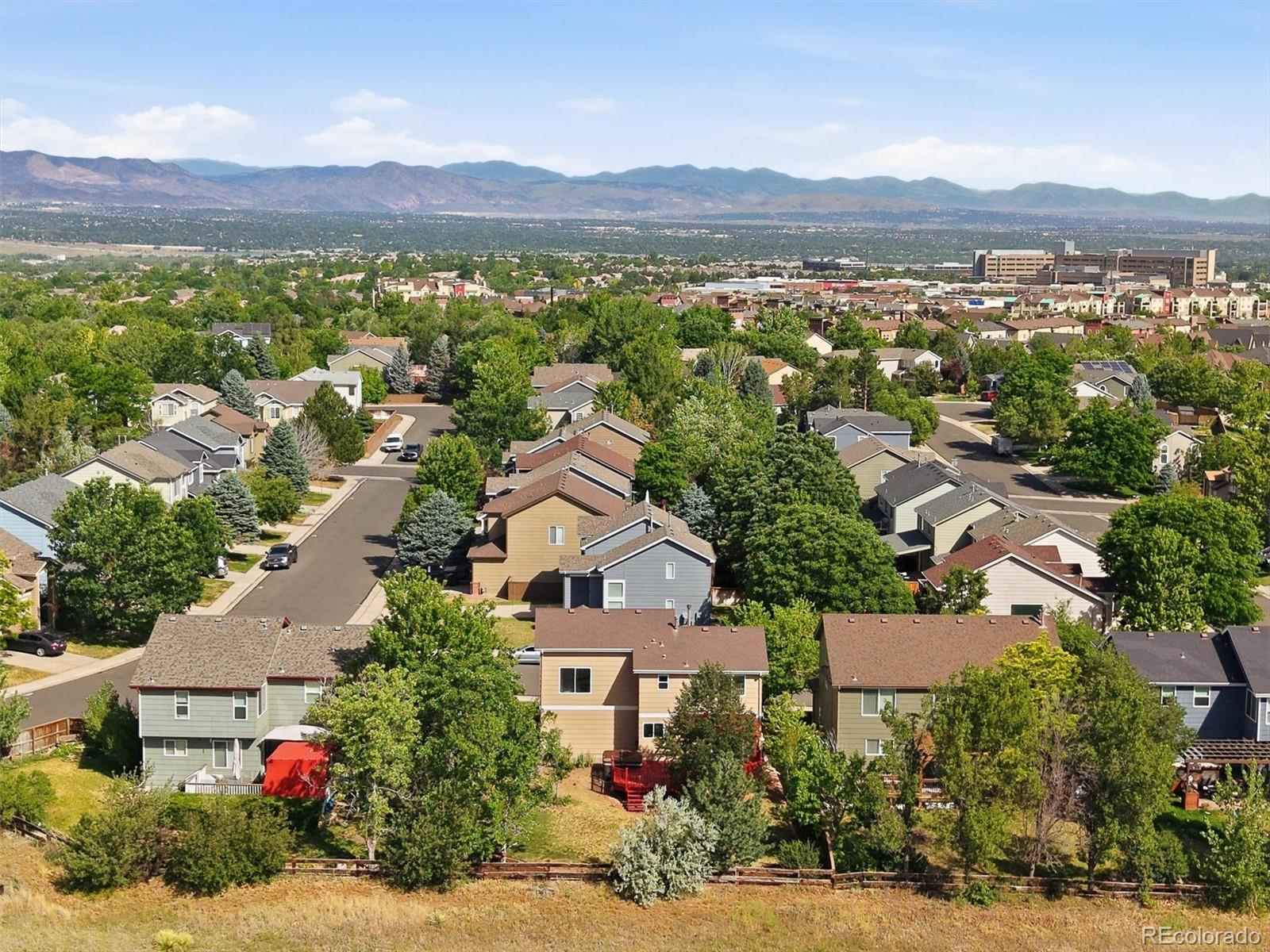 9629 Burberry Way Highlands Ranch, CO 80129 - Photo 45 of 50 an aerial view of multiple house