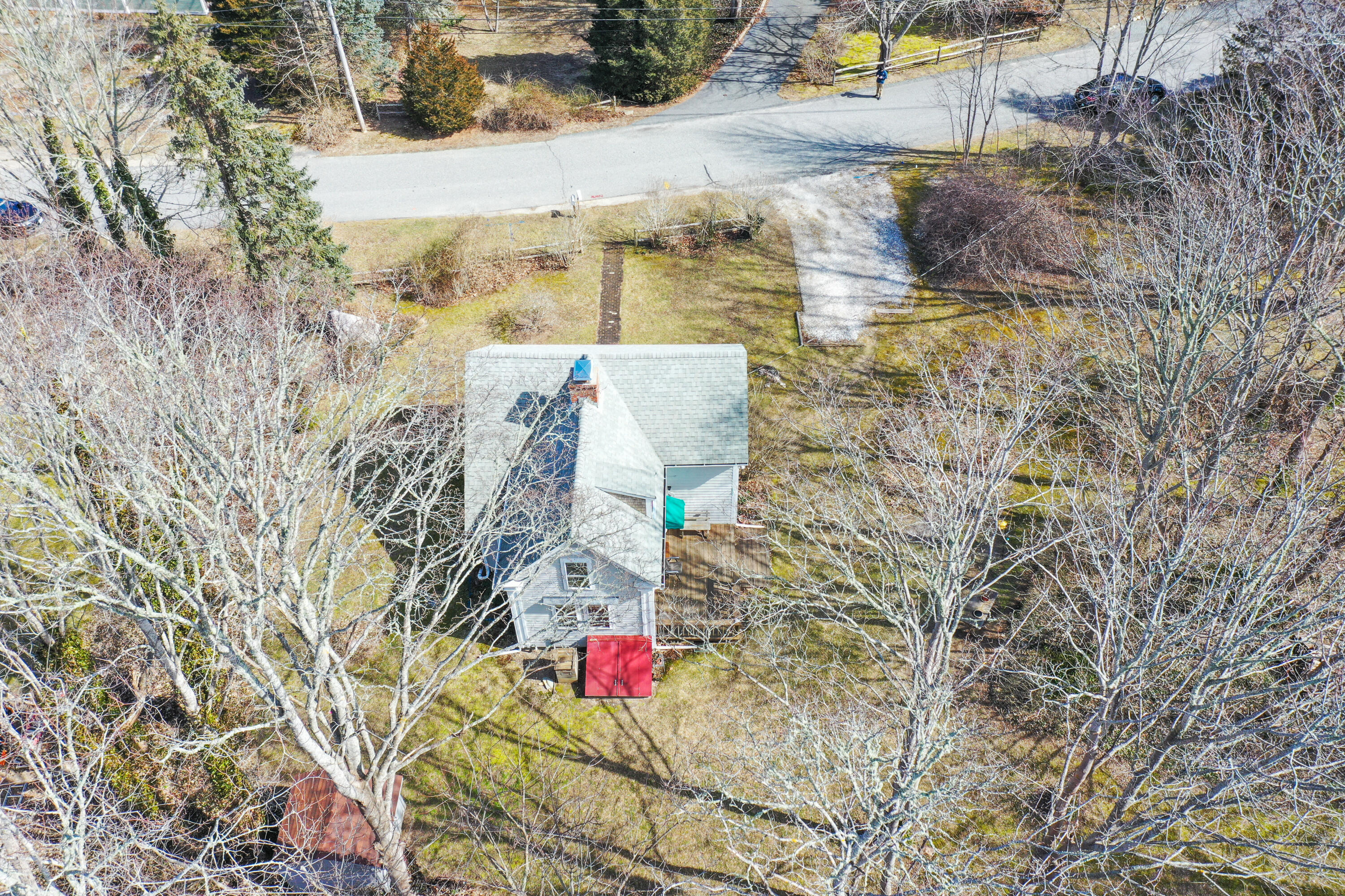 12 Childs Homestead Road Orleans, MA 02653 - Photo 33 of 39 a aerial view of a house with swimming pool