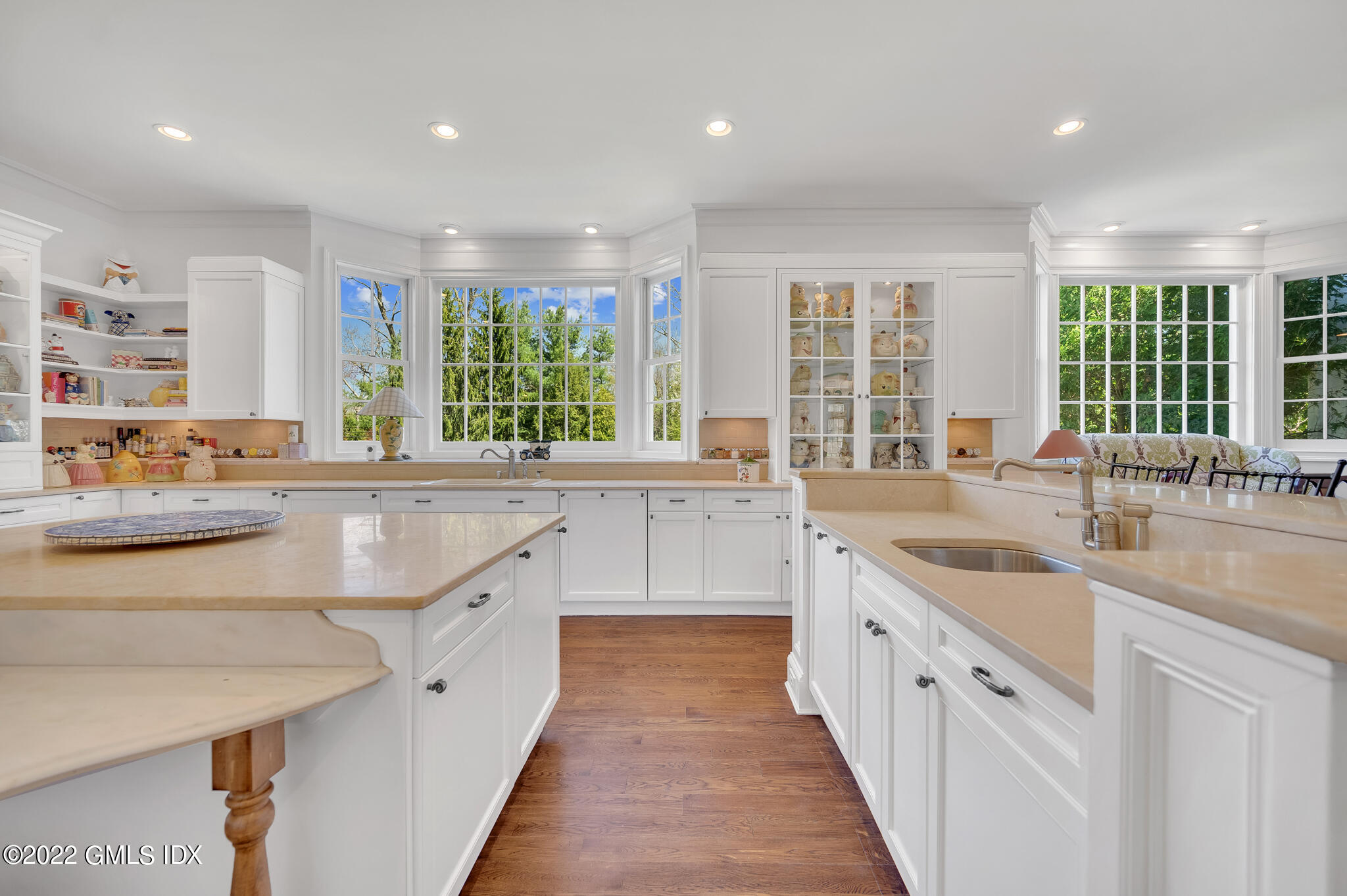 280 Round Hill Road Greenwich, CT 06831 - Photo 11 of 35 a large white kitchen with a large window