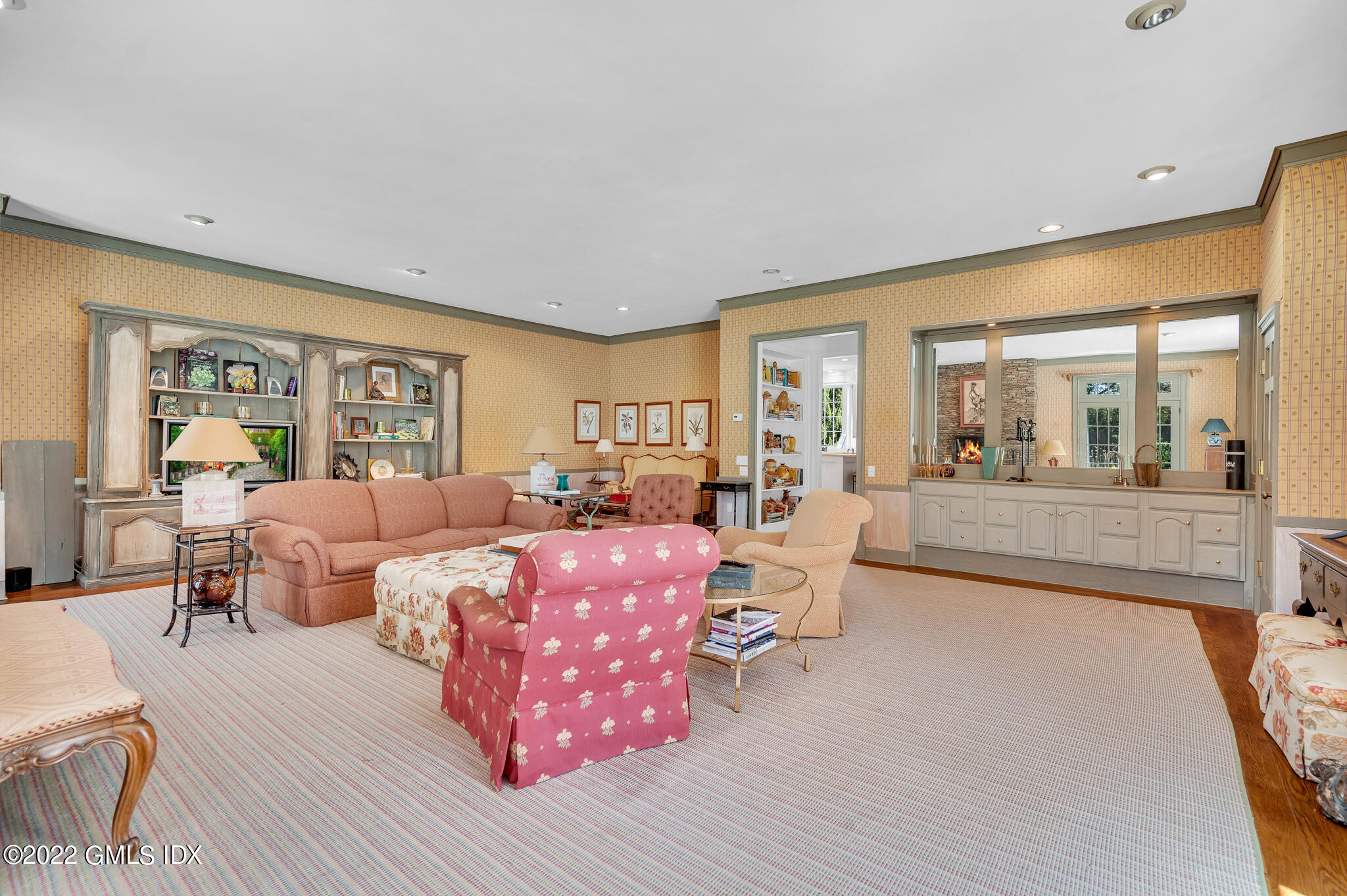 280 Round Hill Road Greenwich, CT 06831 - Photo 15 of 35 a living room with furniture and a large window