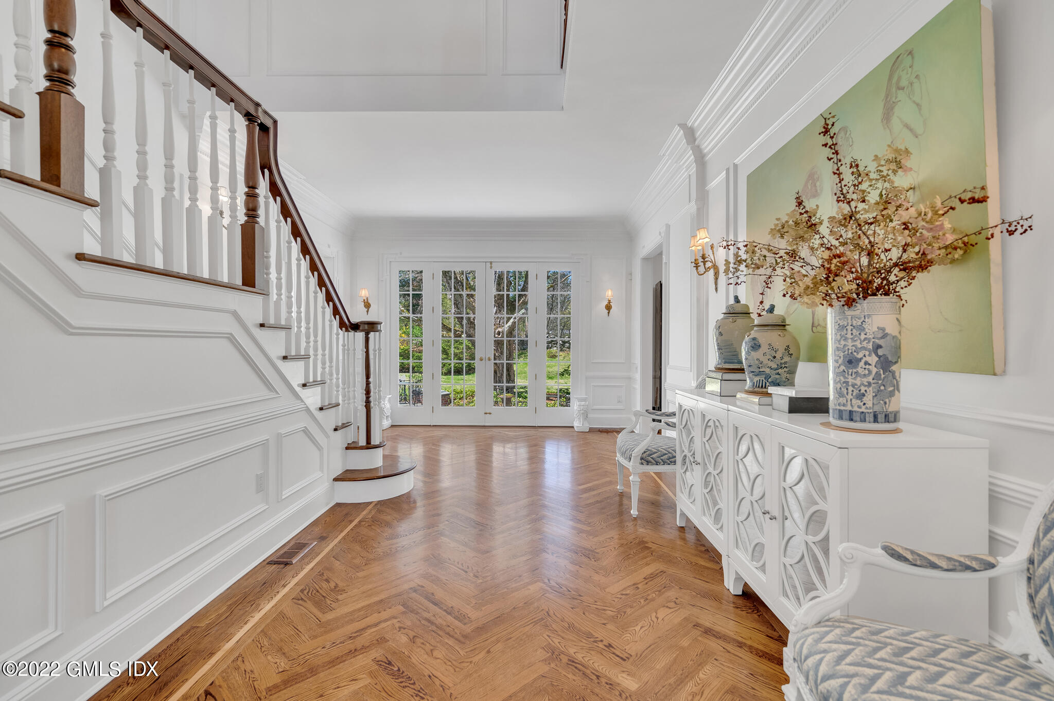 280 Round Hill Road Greenwich, CT 06831 - Photo 4 of 35 a view of entryway with wooden floor and front door