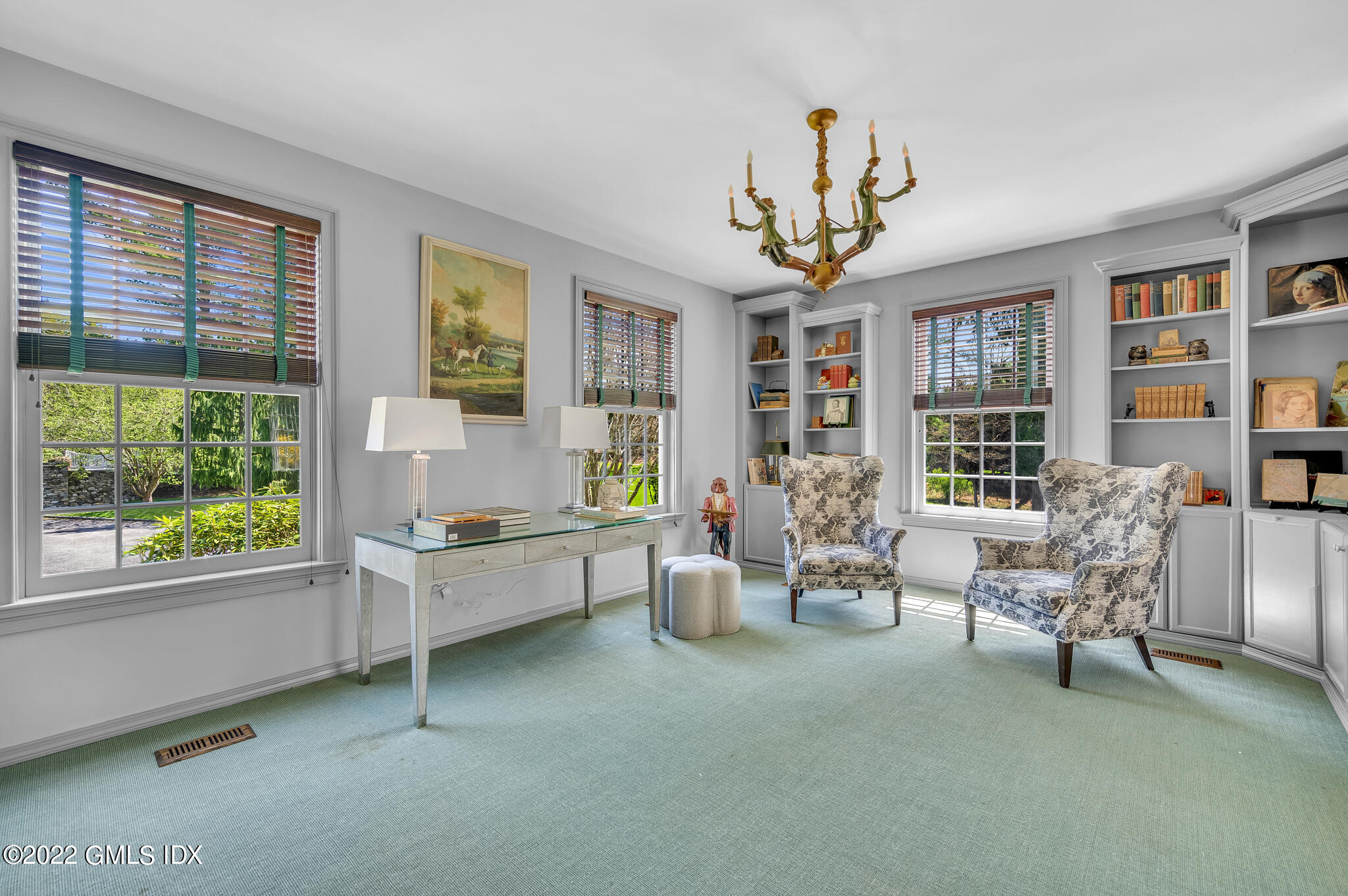 280 Round Hill Road Greenwich, CT 06831 - Photo 9 of 35 a living room with furniture and large windows