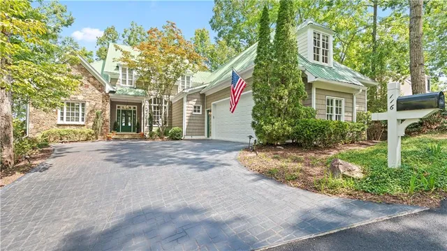 front view of a house with a street