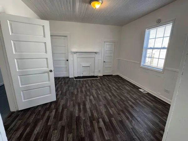 wooden floor in an empty room