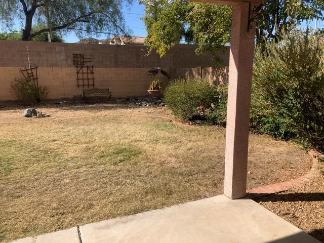 a view of a house with a patio