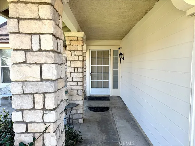 a view of a front door of a house