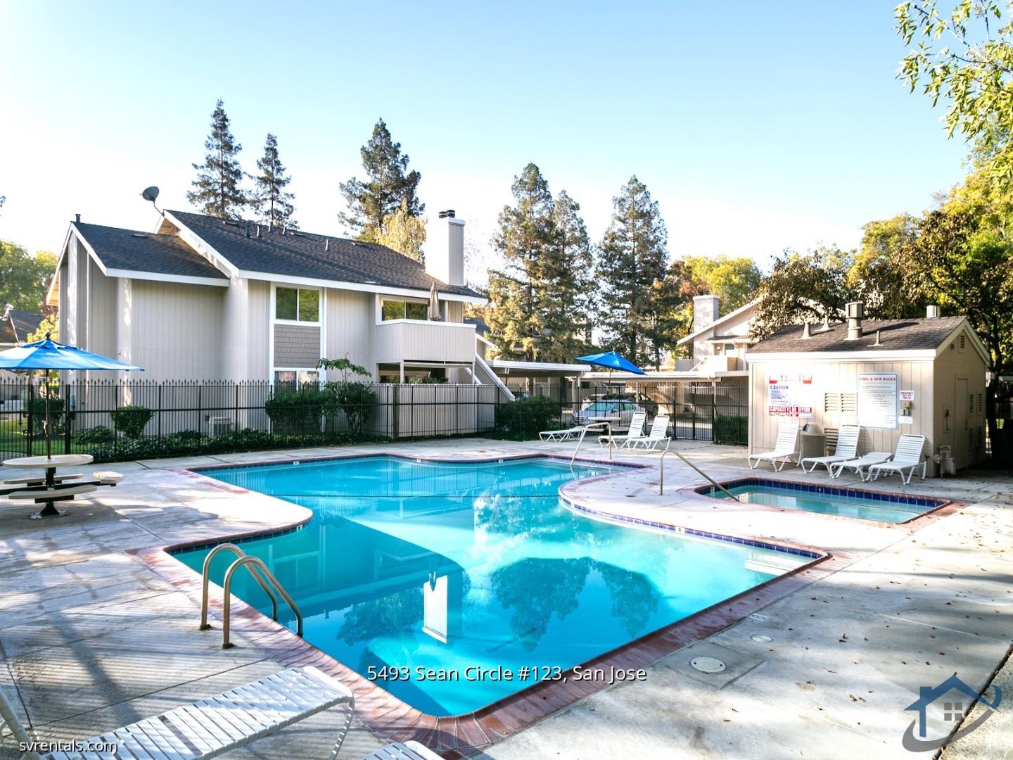 5493 Sean Circle, Unit 123 San Jose, CA 95123 - Photo 20 of 22 a view of a house with swimming pool