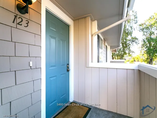 a view of front door