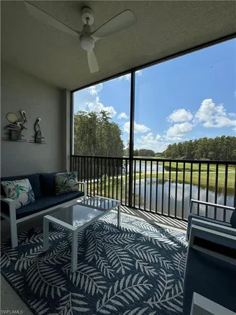 a outdoor living space with furniture