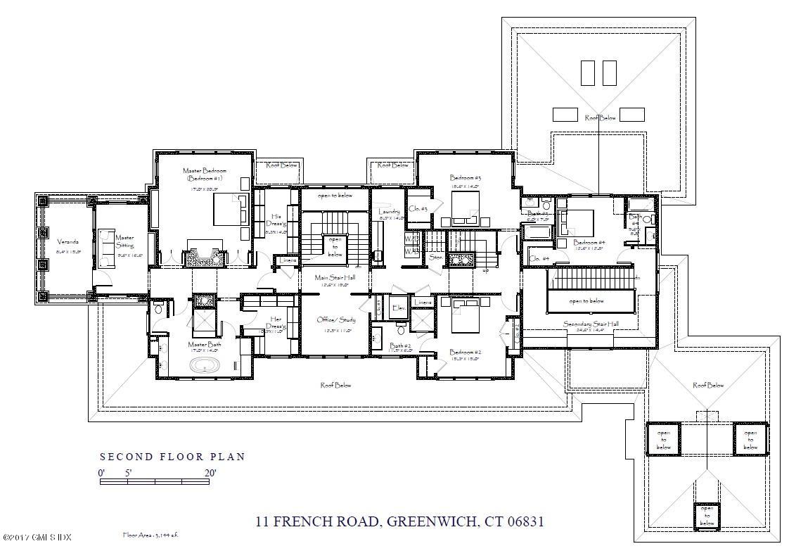 11 French Road Greenwich, CT 06831 - Photo 8 of 9 a black and white photo of a living room