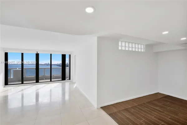 a view of an empty room