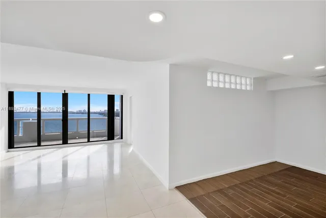 a view of an empty room