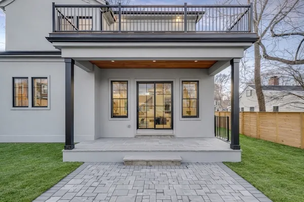 a front view of a house with a porch