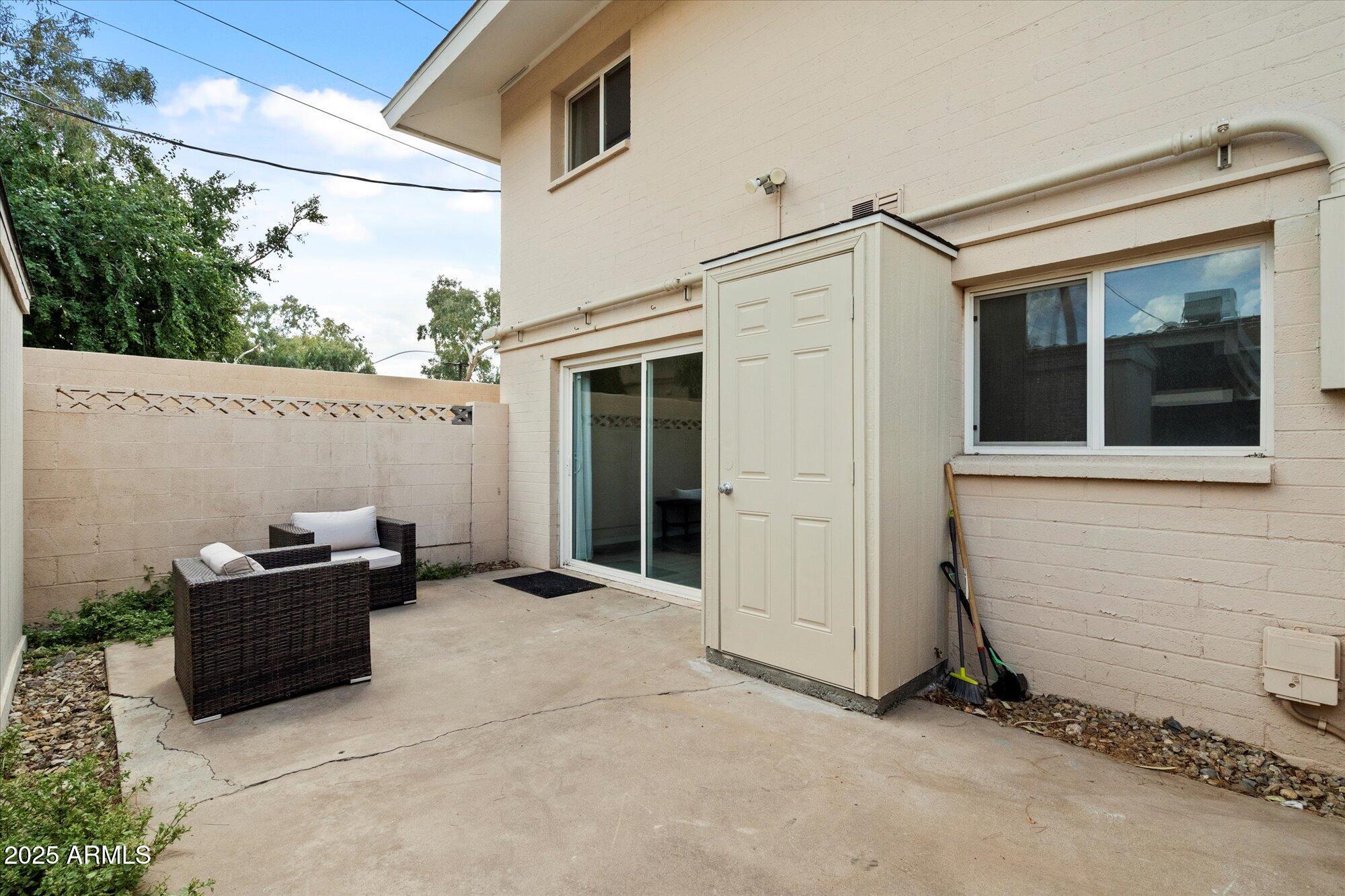 6005 North Granite Reef Road Scottsdale, AZ 85250 - Photo 14 of 19 a backyard of a house with garage