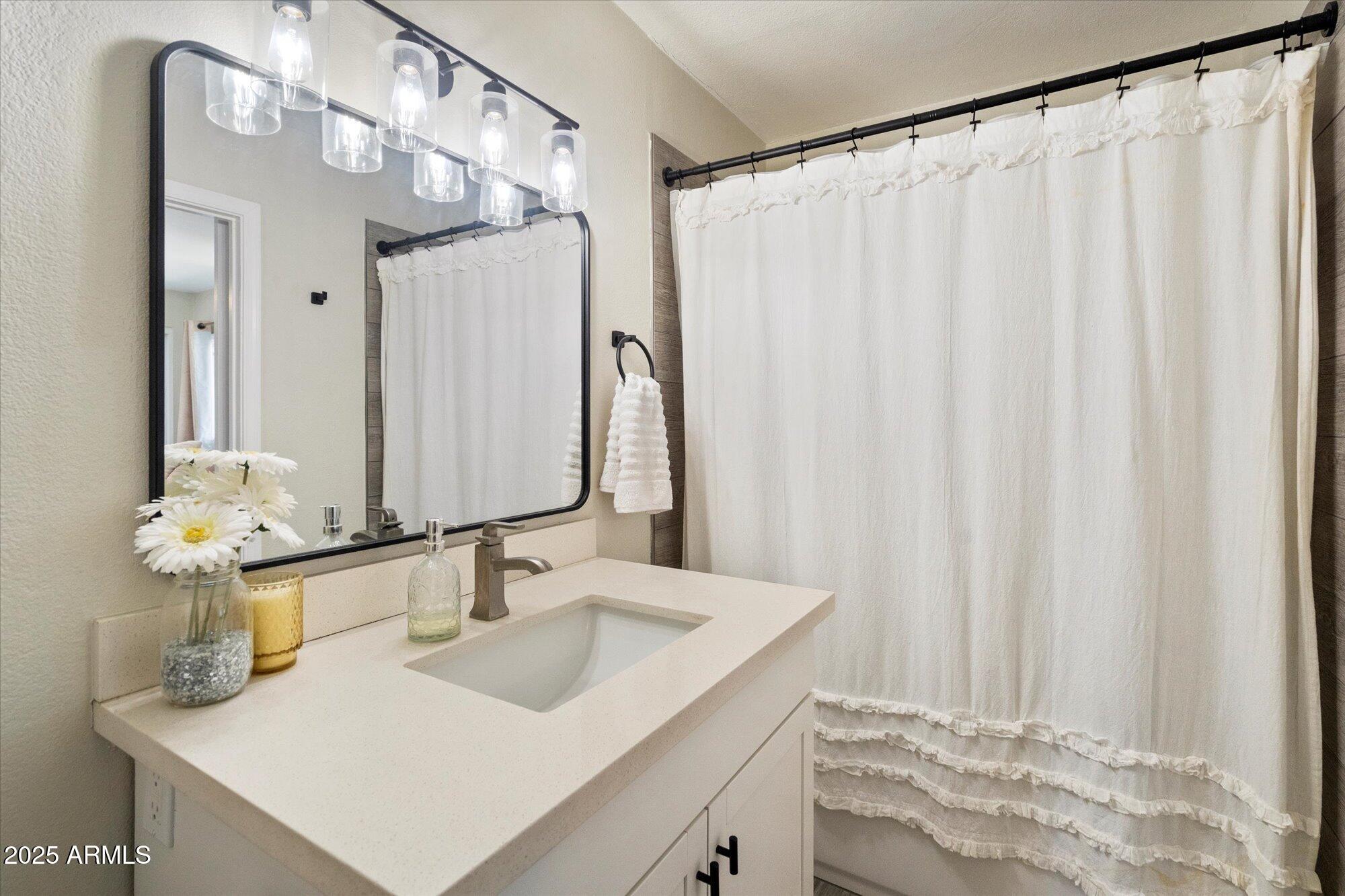 6005 North Granite Reef Road Scottsdale, AZ 85250 - Photo 8 of 19 a bathroom with a sink and a mirror