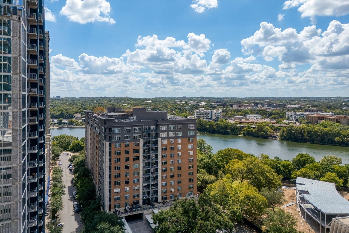 54 Rainey Street, Unit 416 Austin, TX 78701 - Photo 22 of 40 View of Milago with Lady Bird Lake