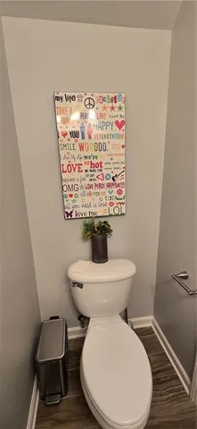 a close up of a toilet