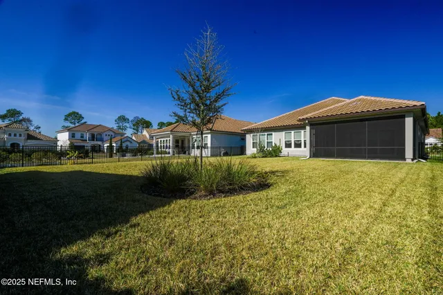 a bathroom with a mirror
