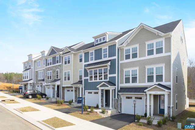 a front view of a building with street view