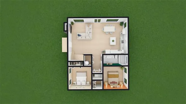 a view of front door of house