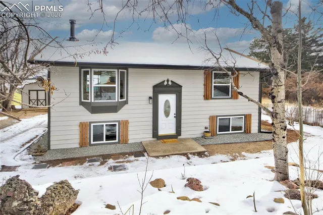 a front view of a house