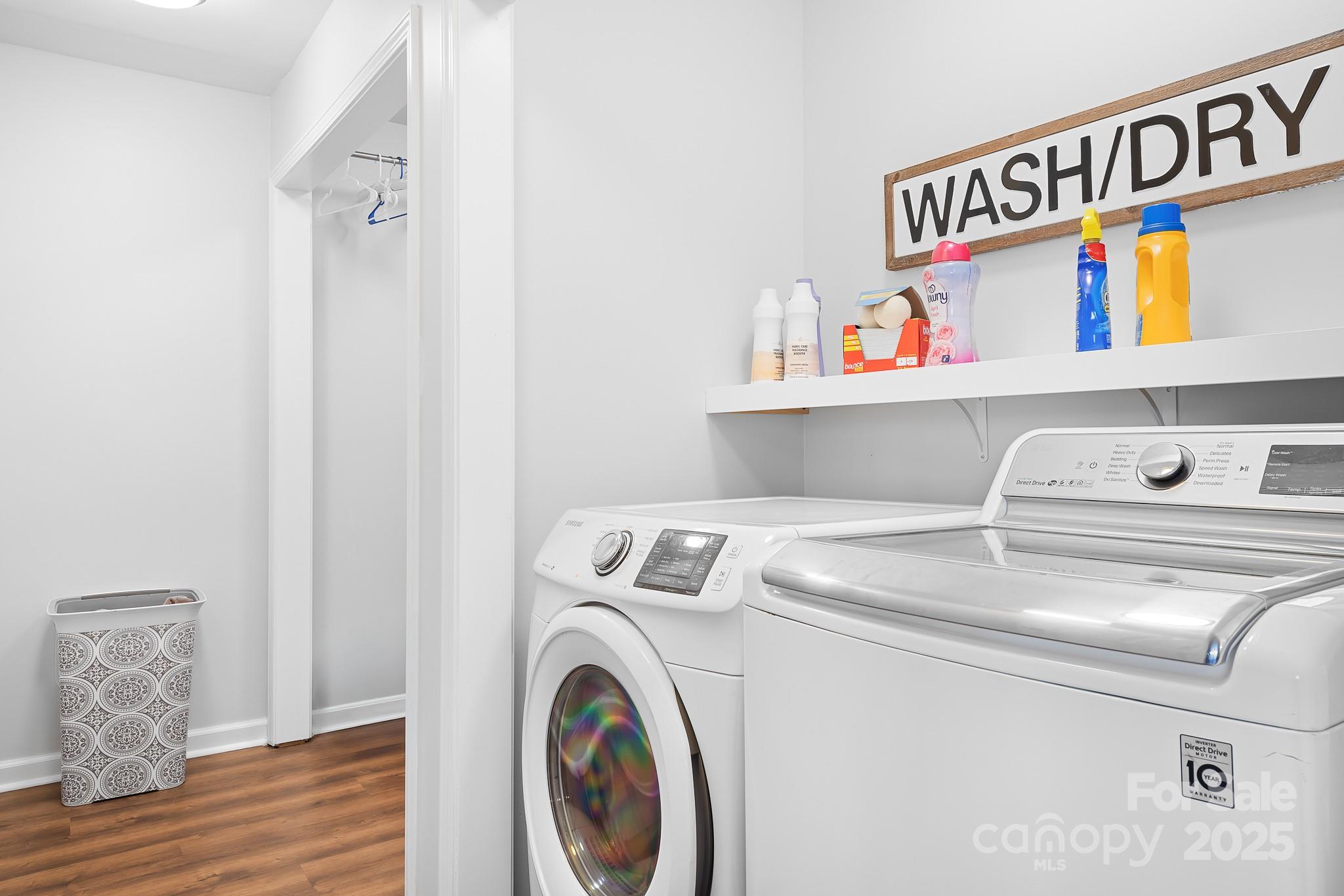 9044 Spanish Wells Court Tega Cay, SC 29708 - Photo 18 of 48 a utility room with dryer and washer